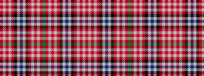 idealised woven sample of pattern GRWRWRKWBWKRWRWR