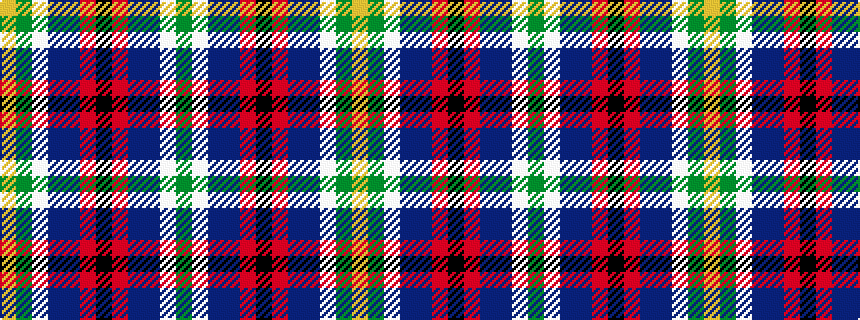 idealised woven sample of pattern GWBBRKRBBWGY