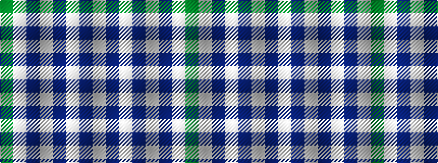 idealised woven sample of pattern GWBWBWBW