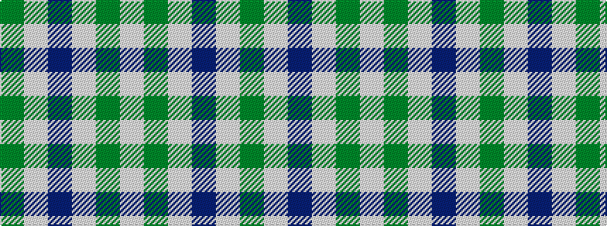 idealised woven sample of pattern GWBWGW