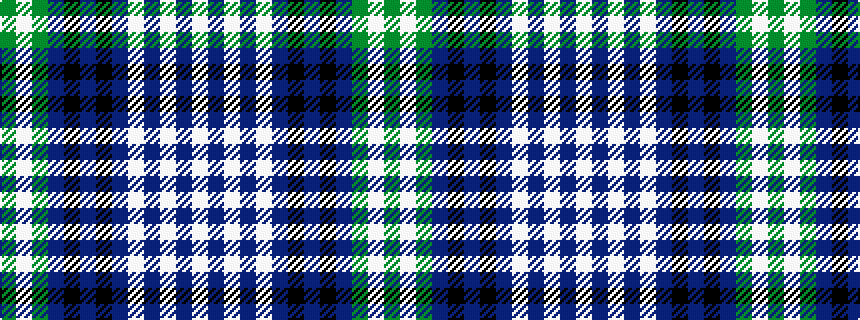 idealised woven sample of pattern GWGBKBKBWBWBW
