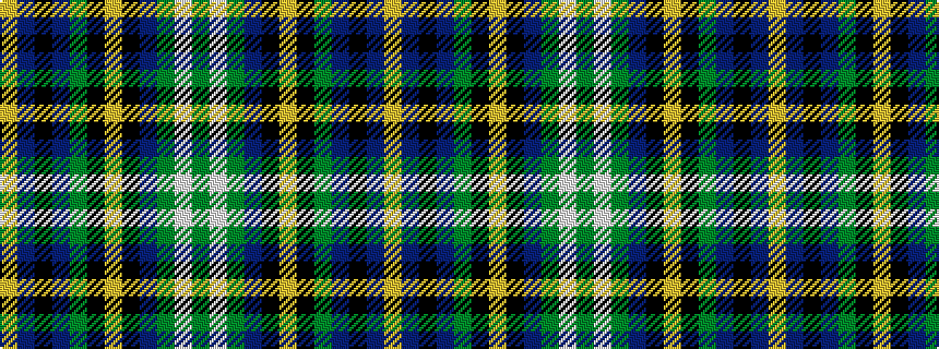 idealised woven sample of pattern GWGBKYKGBKBY