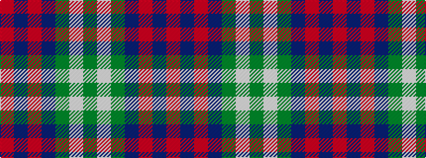 idealised woven sample of pattern GWGBRBR