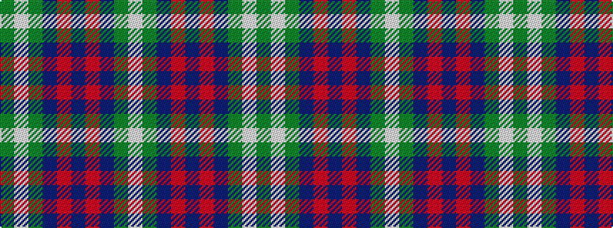 idealised woven sample of pattern GWGBRBRBGW