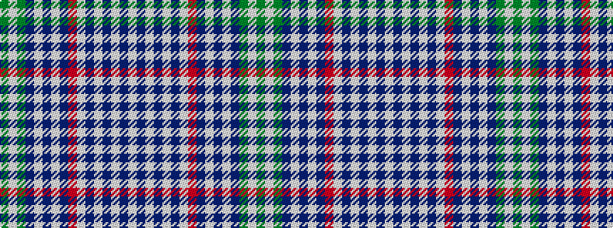 idealised woven sample of pattern GWGBWBWBRWBWBWBW
