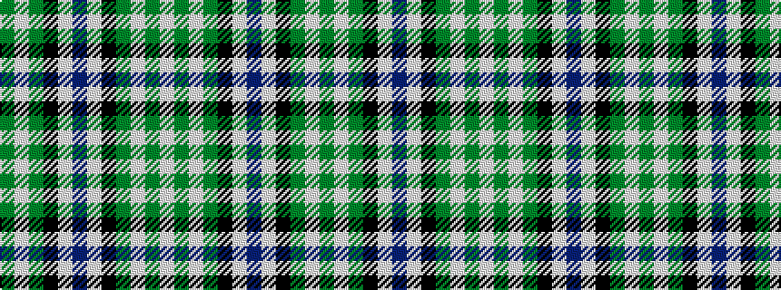 idealised woven sample of pattern GWGKWBWKGWGW