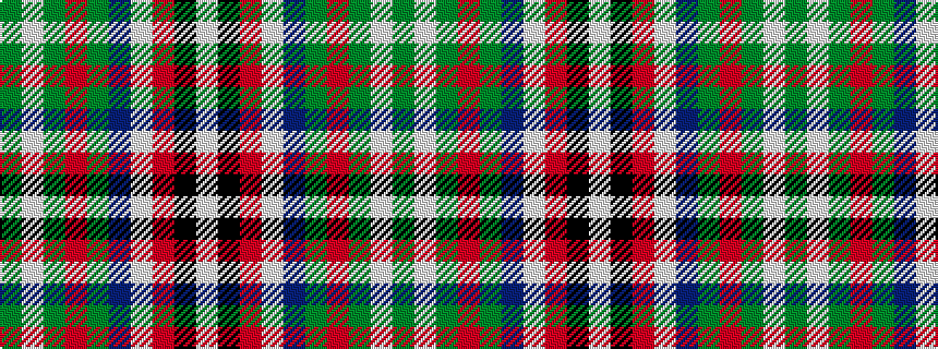 idealised woven sample of pattern GWGRGBWRKW