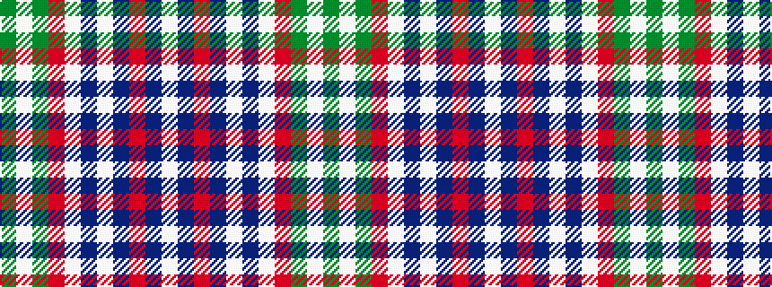 idealised woven sample of pattern GWGRWBWBRBW
