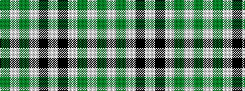 idealised woven sample of pattern GWGWKW