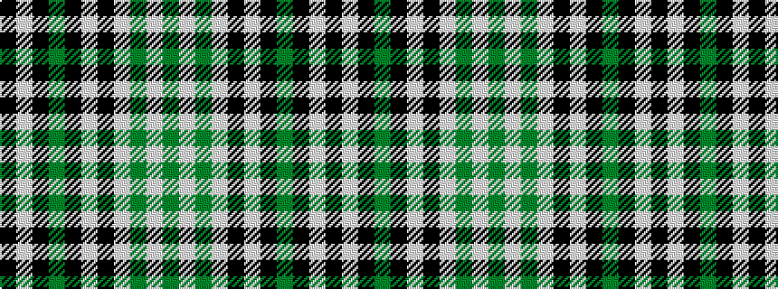 idealised woven sample of pattern GWGWKWKGKWK