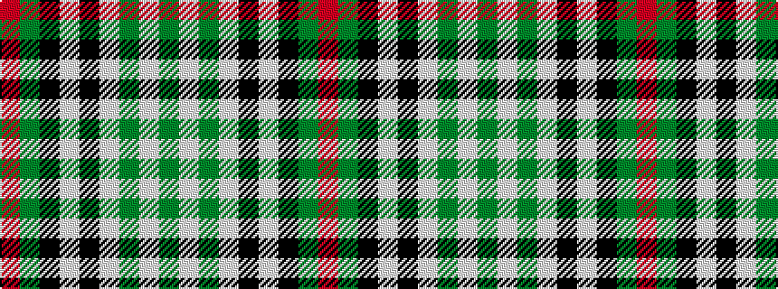 idealised woven sample of pattern GWGWKWKGR