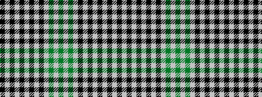 idealised woven sample of pattern GWGWKWKWKWKWK