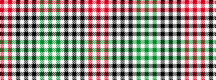 idealised woven sample of pattern GWGWKWKWKWRWR