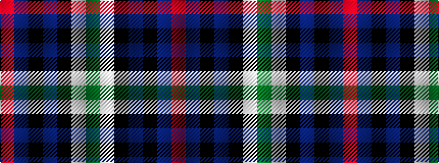 idealised woven sample of pattern GWKBKBR
