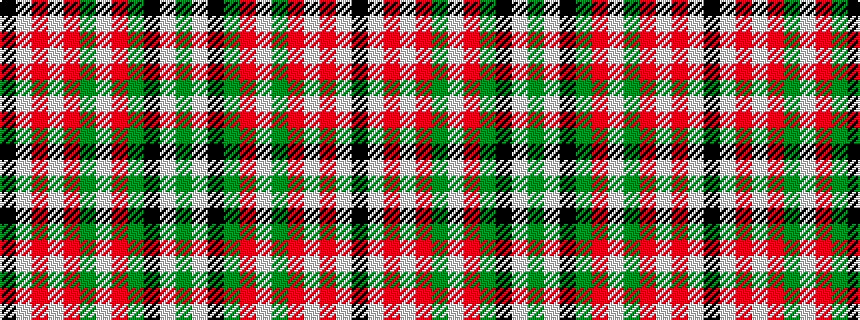 idealised woven sample of pattern GWKGRWGRWRWK
