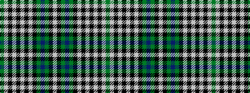 idealised woven sample of pattern GWKWKWKWKGBGKW
