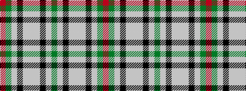 idealised woven sample of pattern GWKWWWKWGR