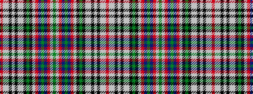 idealised woven sample of pattern GWRBGBRWKGKWWKWKWWR