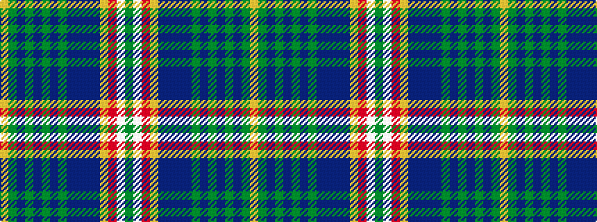 idealised woven sample of pattern GWRYBBBBGBGBGBGY