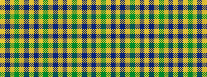 idealised woven sample of pattern GYBYBYGYBY