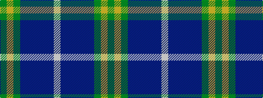 idealised woven sample of pattern GYGBBBBBW