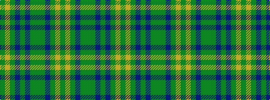 idealised woven sample of pattern GYGBGBGGGBGYG