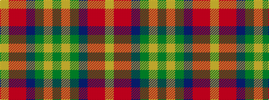 idealised woven sample of pattern GYGBRRY