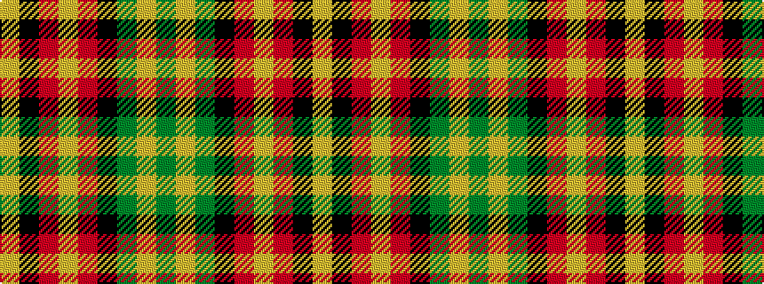 idealised woven sample of pattern GYGKRYRKY