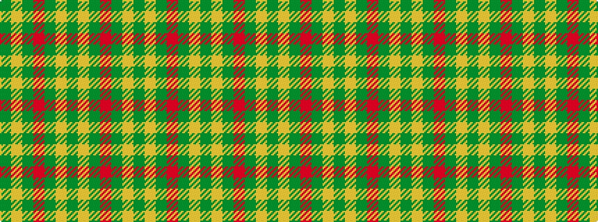 idealised woven sample of pattern GYGRGYGYGRGYG