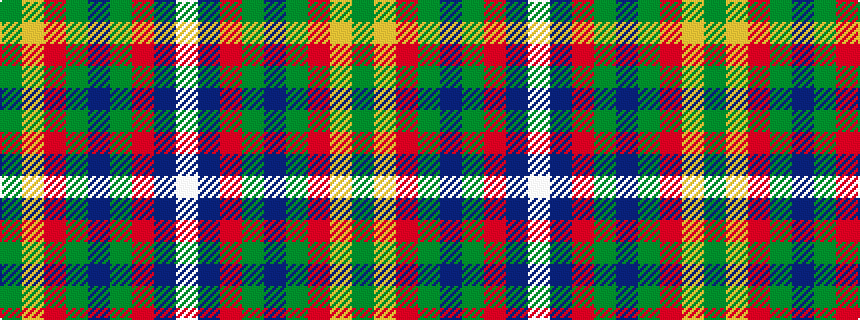 idealised woven sample of pattern GYRGBGRBW