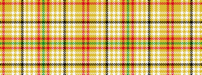 idealised woven sample of pattern GYRYWYWYWKYWYWYYYRY