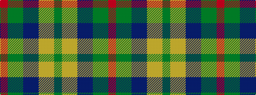 idealised woven sample of pattern GYYBBGGR
