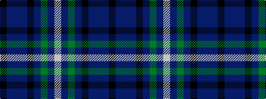 idealised woven sample of pattern KBBBKBGBW