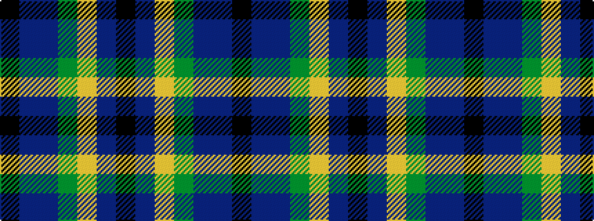 idealised woven sample of pattern KBBGYBK