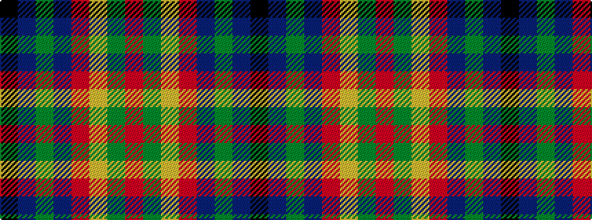 idealised woven sample of pattern KBGBRYGR
