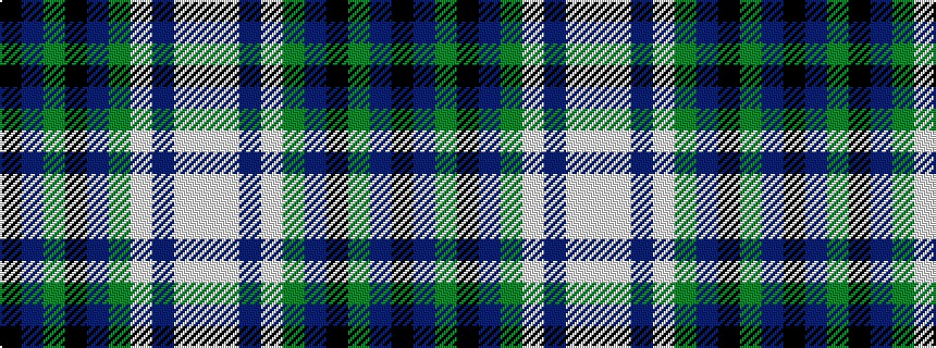 idealised woven sample of pattern KBGKBGWBWW