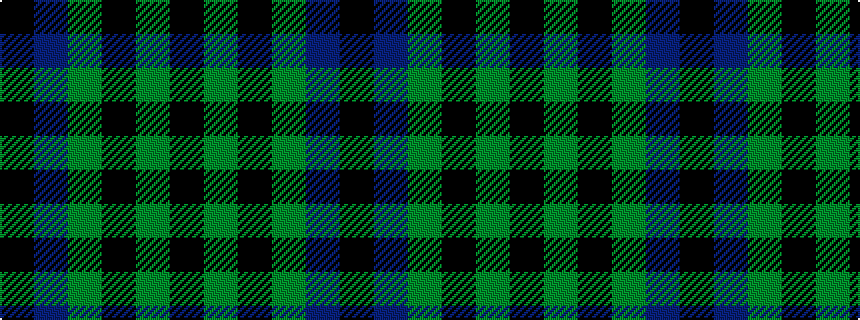 idealised woven sample of pattern KBGKGK