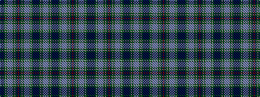 idealised woven sample of pattern KBKBKBKGKWGKWBWBWBWBWKGKWKGKBKRKBKGKWKGKWBWBWBWBWKGWKGKBKBKBKBKBKGKWKGKWBWBW