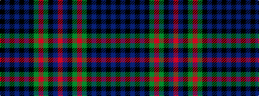 idealised woven sample of pattern KBKBKBKGRGKBR