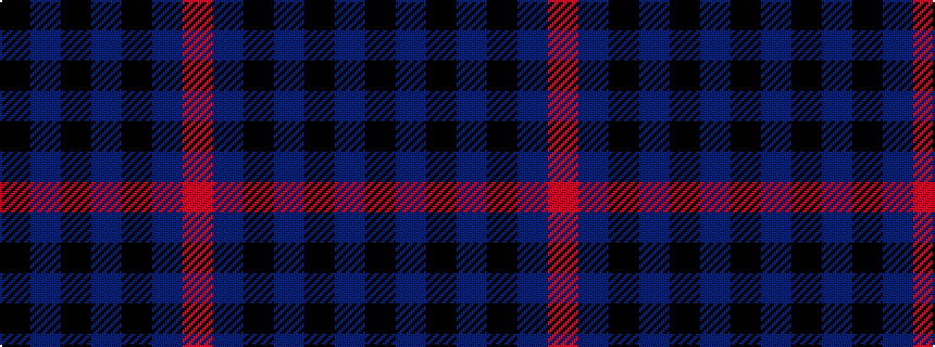 idealised woven sample of pattern KBKBKBR