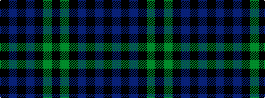 idealised woven sample of pattern KBKBKGK