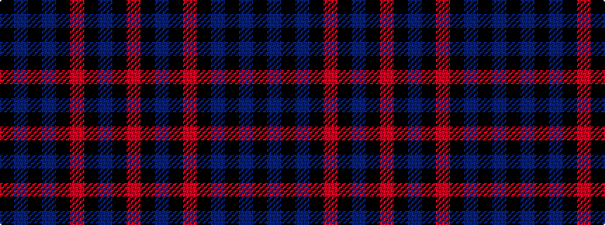idealised woven sample of pattern KBKBKRKBKR