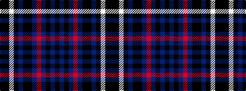 idealised woven sample of pattern KBKBRBKKBKWKK