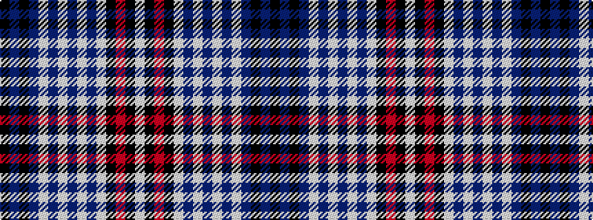 idealised woven sample of pattern KBKBWBWBWBWKRKW