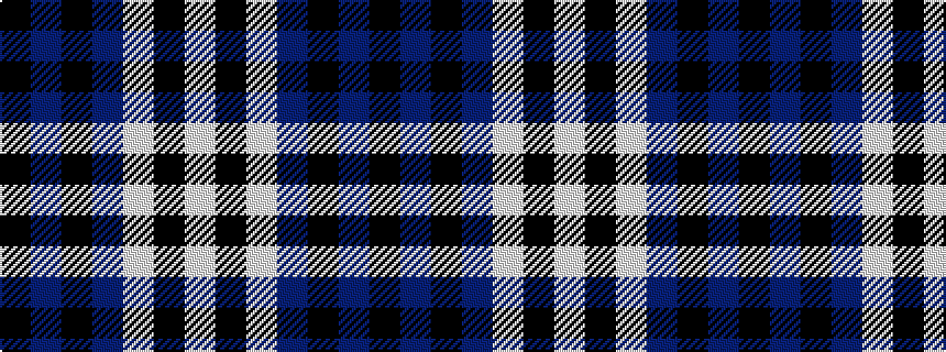 idealised woven sample of pattern KBKBWKW