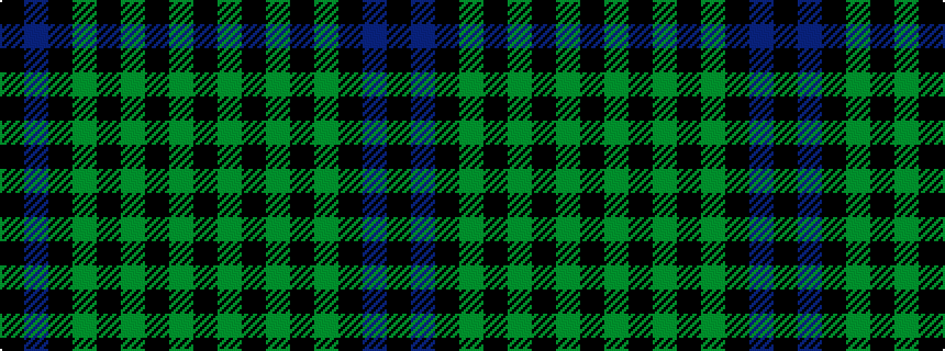 idealised woven sample of pattern KBKGKGKGK