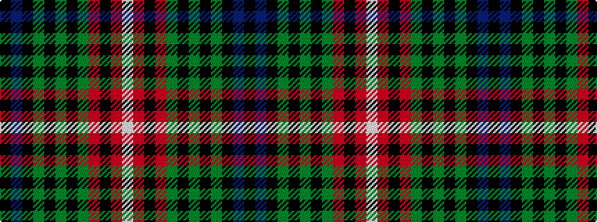 idealised woven sample of pattern KBKGKGKGRKRW