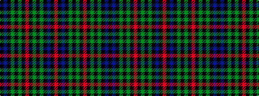 idealised woven sample of pattern KBKGKGKRKGKGKBKR