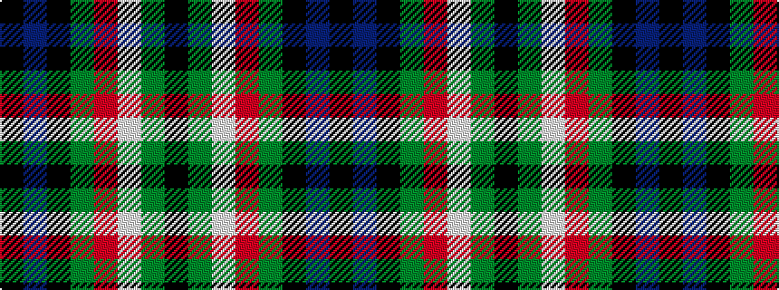 idealised woven sample of pattern KBKGRWGK