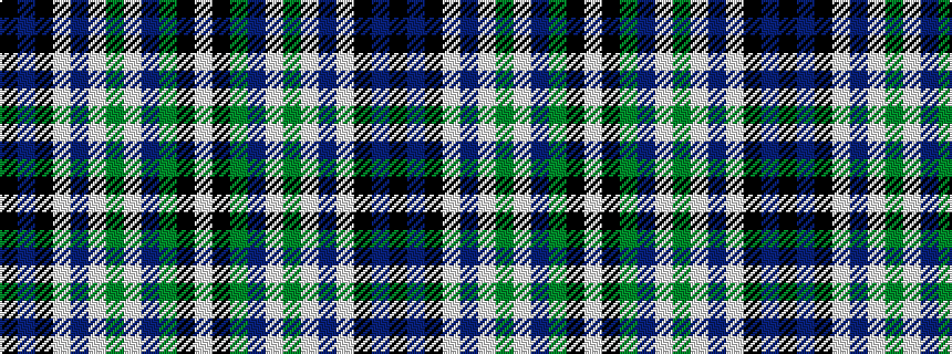 idealised woven sample of pattern KBKWBWGWBGKW